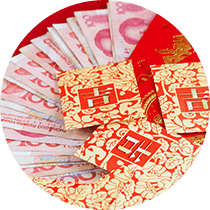 Red packets and Chinese RMB