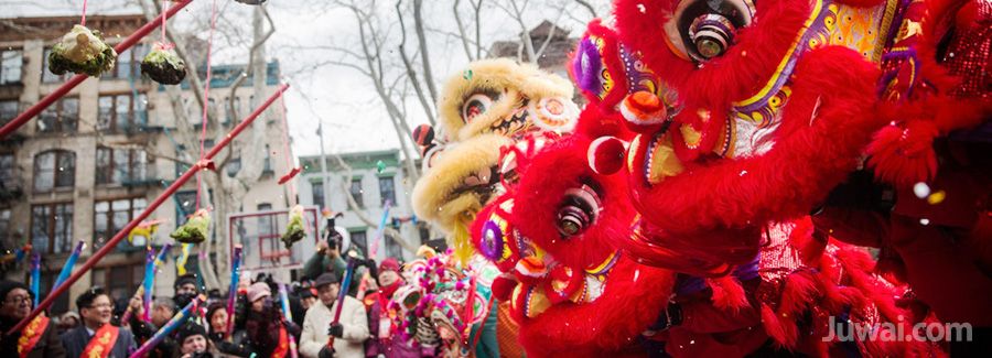 lion dance chinese new year overseas