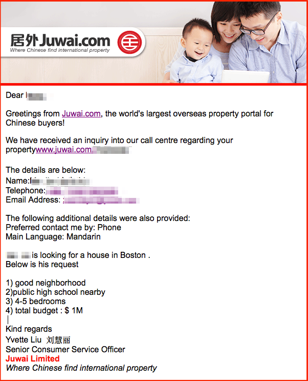 Juwai email