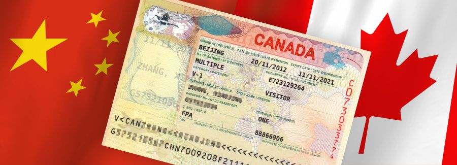 tourist visa china canada