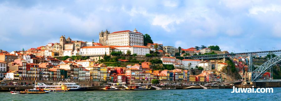 Porto sea side view